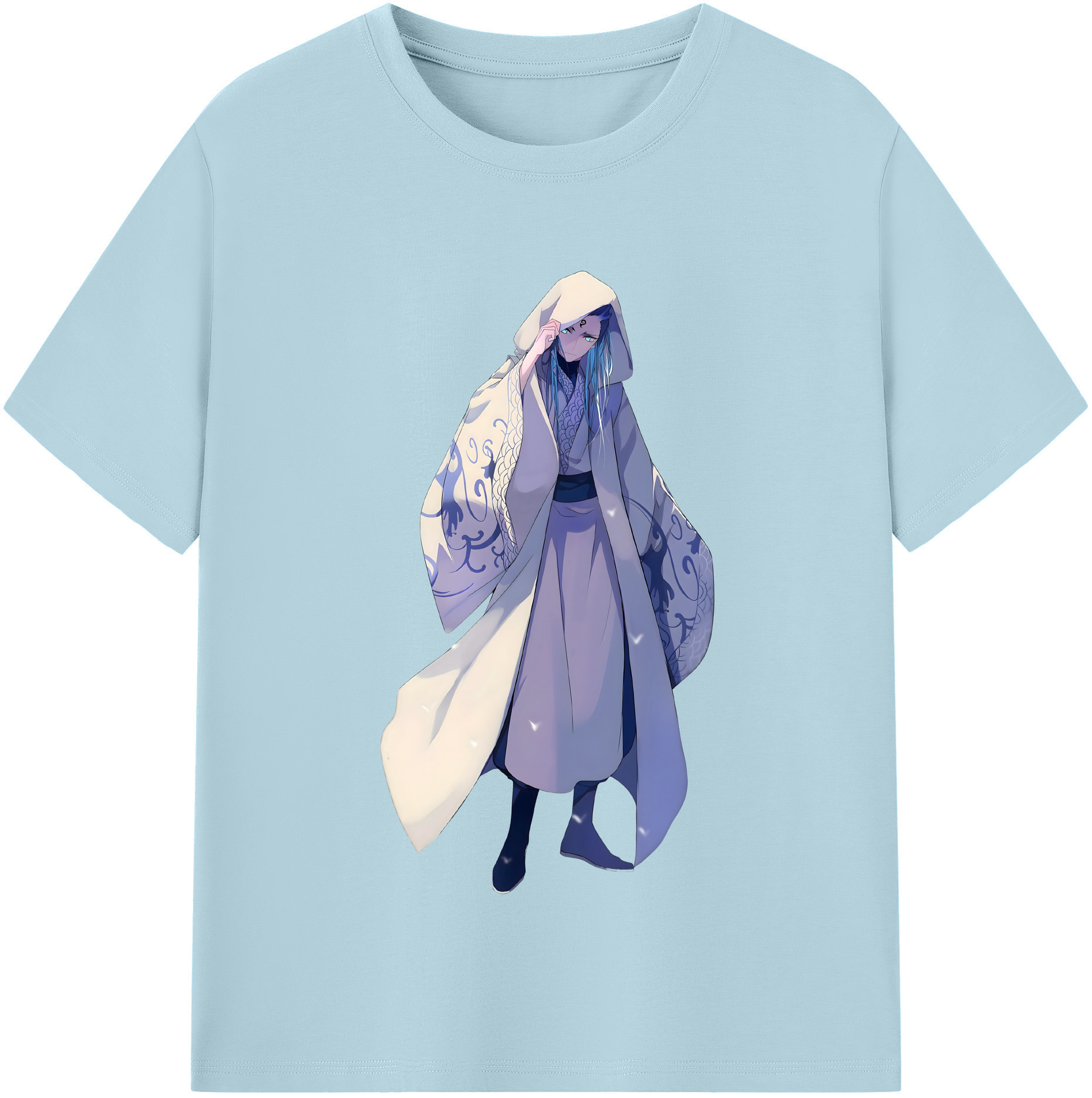 （画像用） Ne Zha 2 ナタ 魔童の大暴れ 綿100％半袖Tシャツ（フロントプリント）